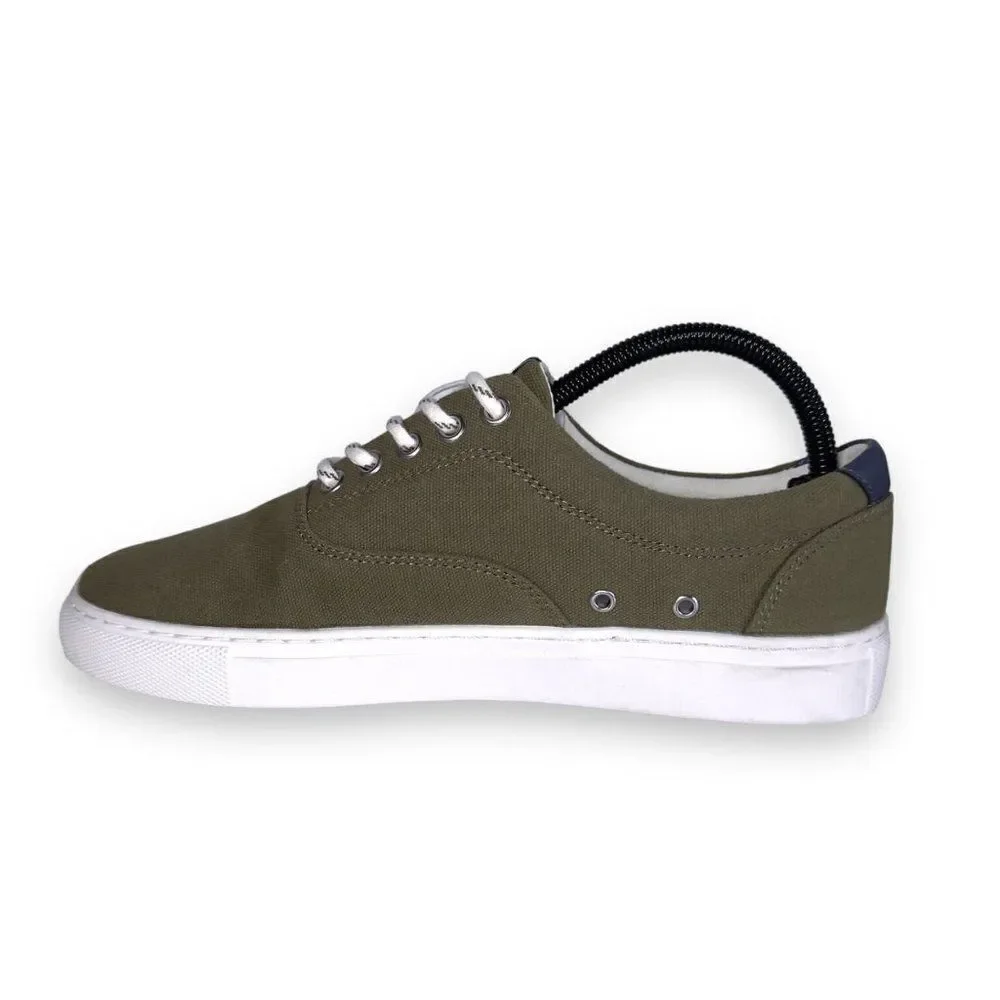 J. Crew Explorer Canvas Casual Sneakers Olive‎ Green AW265 Men's 7 Women's 9